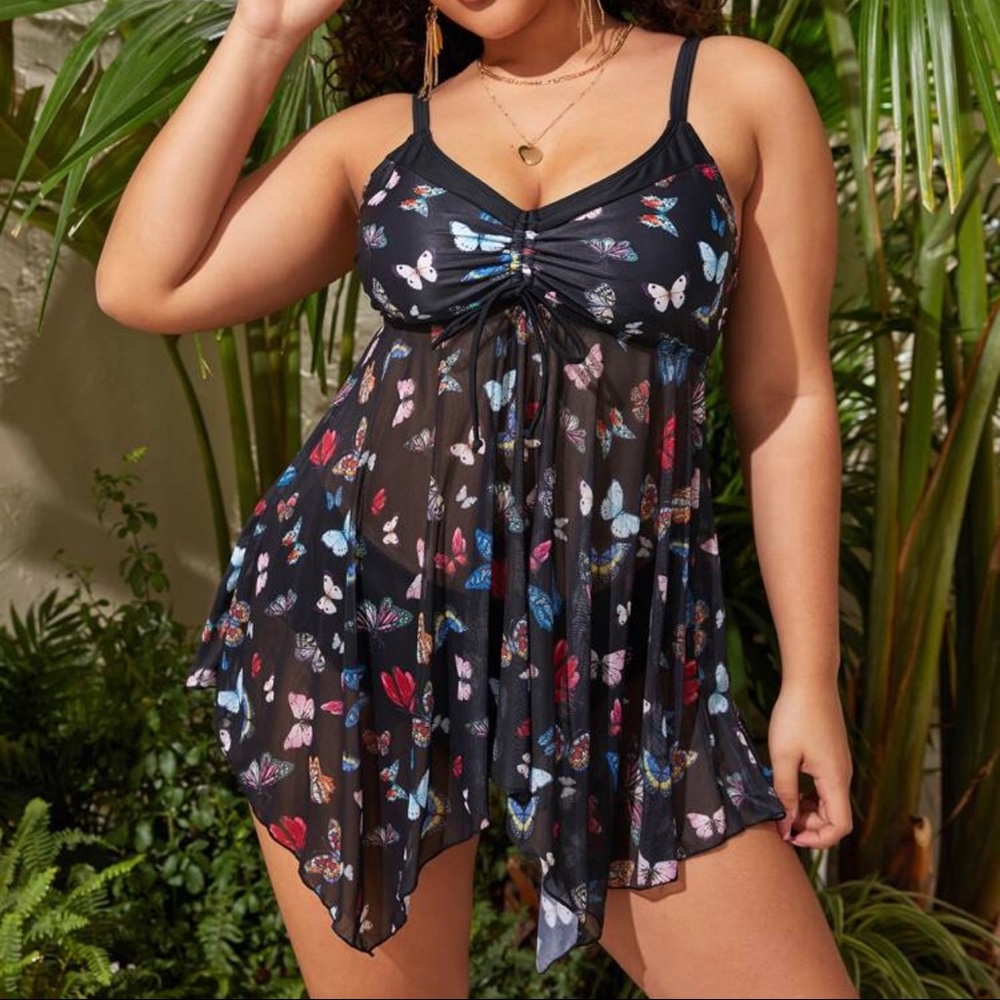 Brand New Never Worn 2 Piece Butterfly Swimsuit